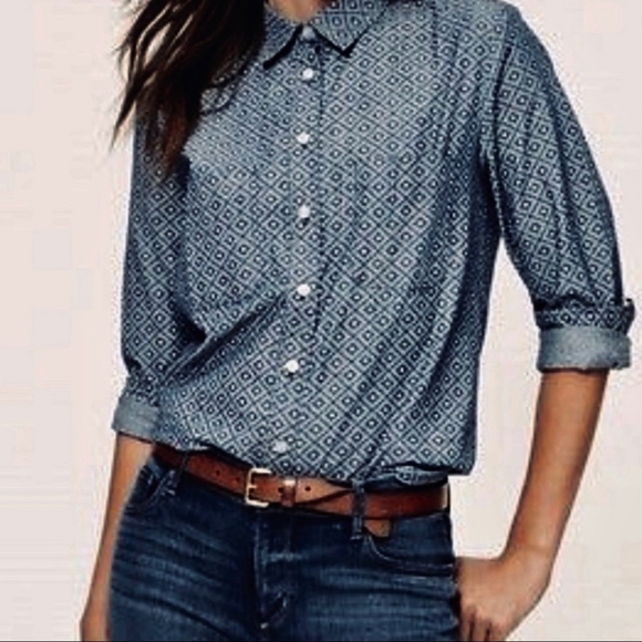 loft softened chambray shirt